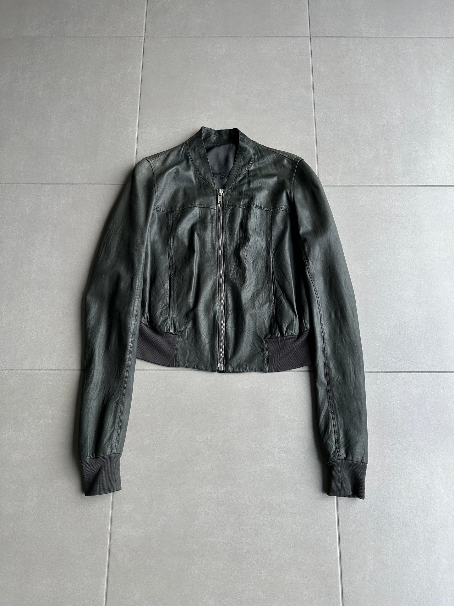 Rick Owens SS07 "Drake" cropped leather jacket