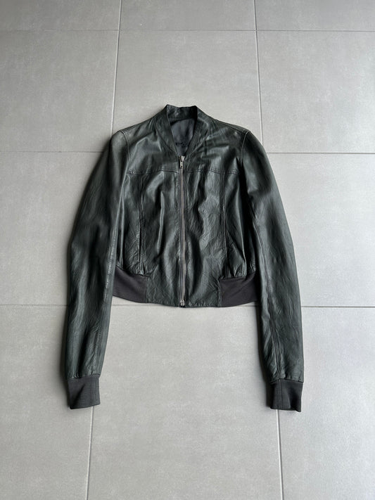 Rick Owens SS07 "Drake" cropped leather jacket