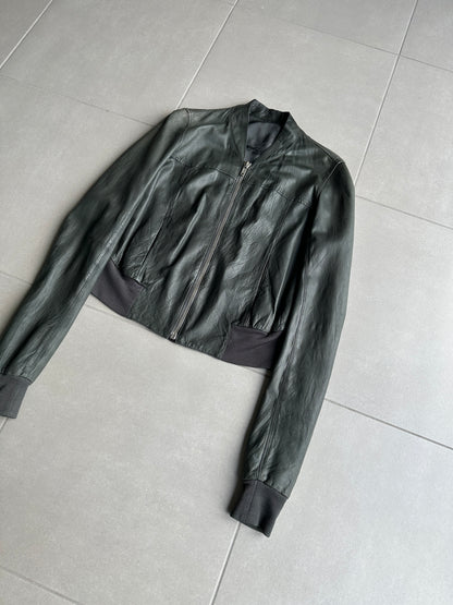 Rick Owens SS07 "Drake" cropped leather jacket