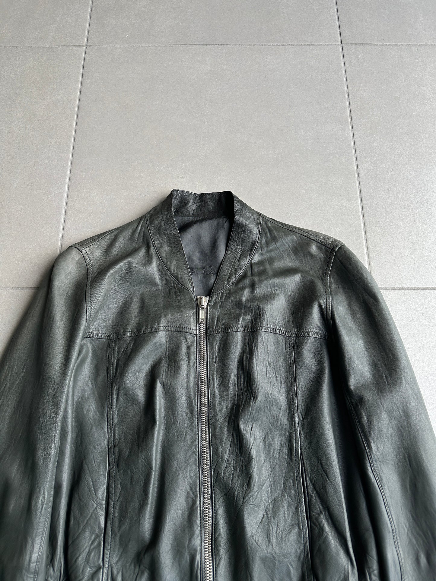 Rick Owens SS07 "Drake" cropped leather jacket