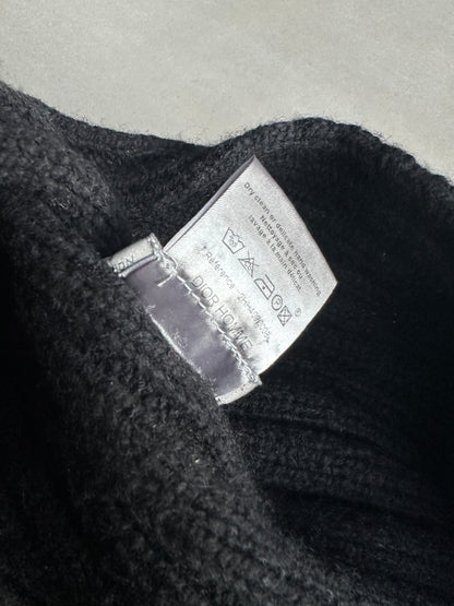 Dior homme AW02 “reflexion” wool tasseled shawl