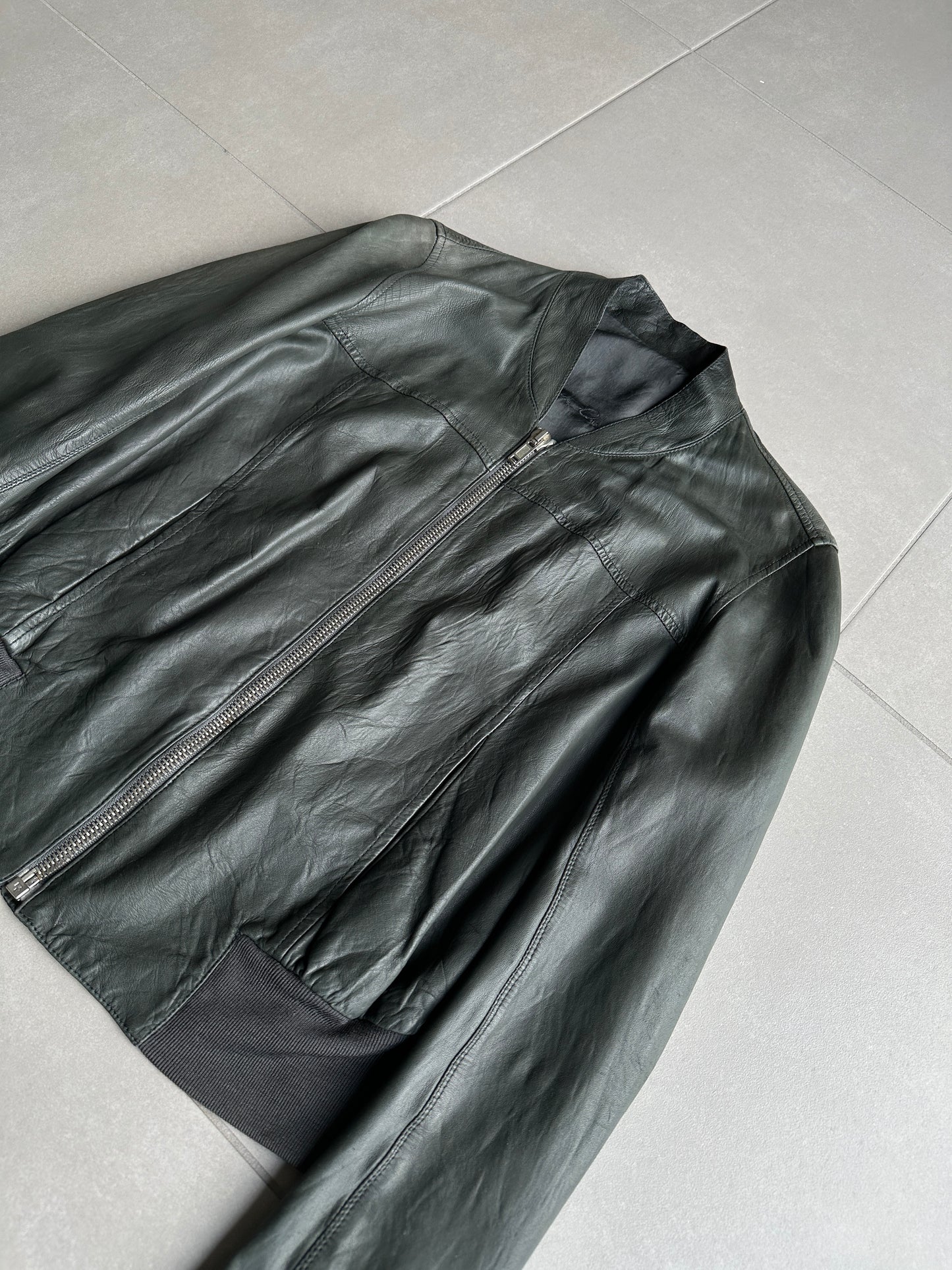 Rick Owens SS07 "Drake" cropped leather jacket
