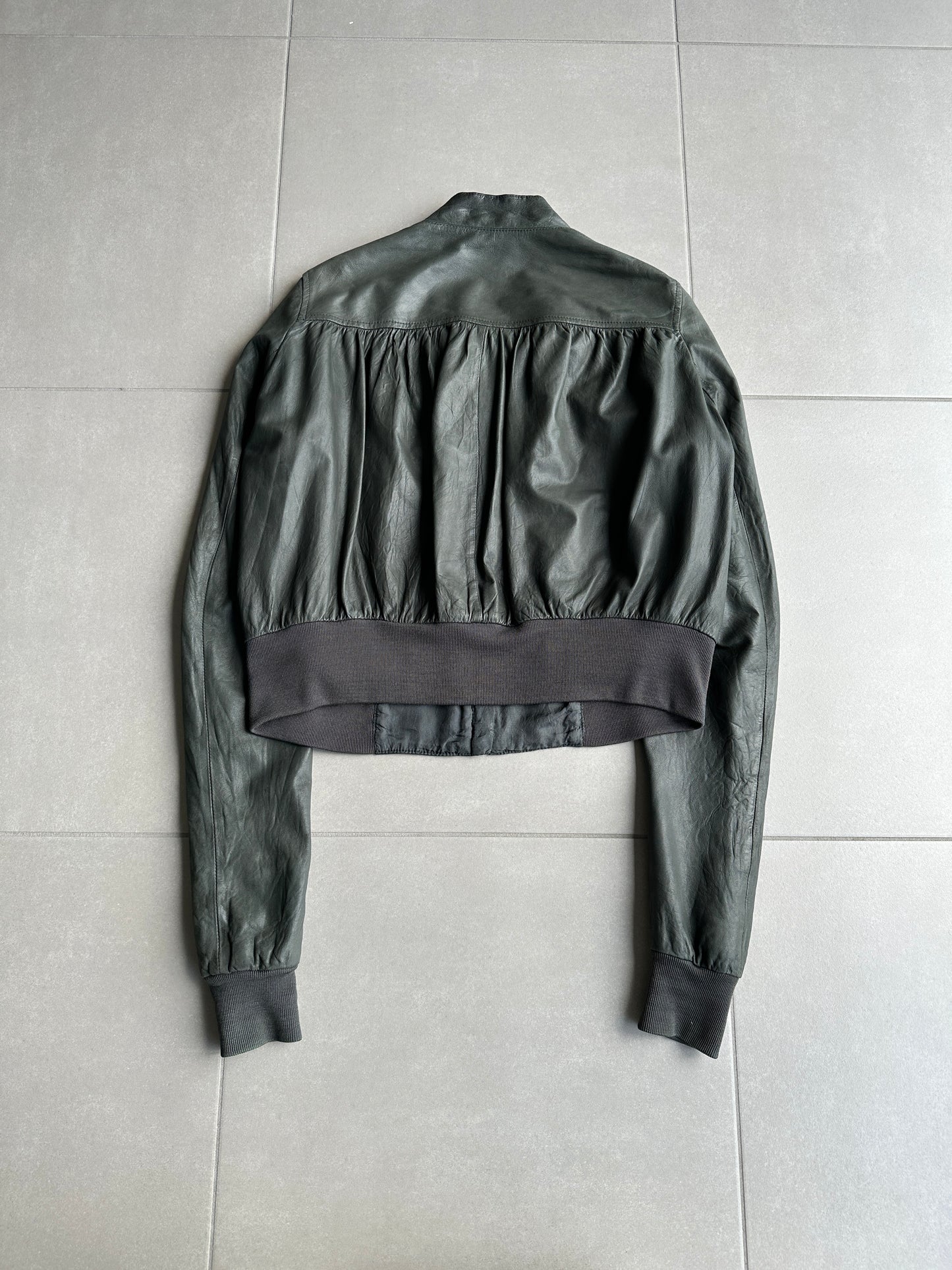 Rick Owens SS07 "Drake" cropped leather jacket