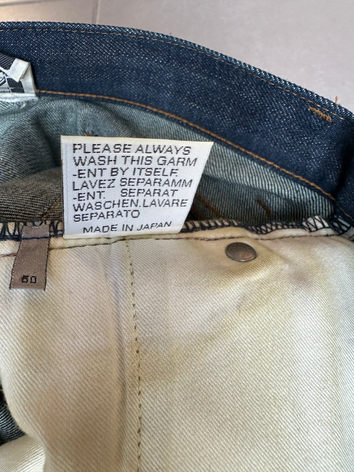 Dior Homme SS03 “Follow Me” MIJ denim