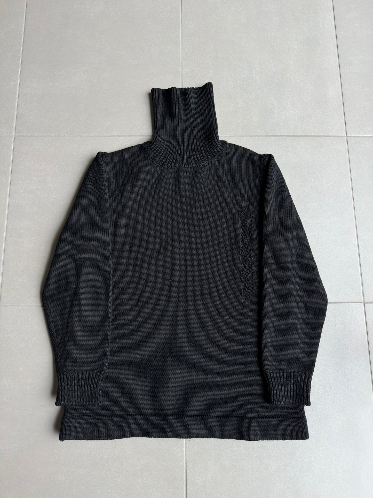Dior homme AW02 “reflexion” distressed merino wool sweater