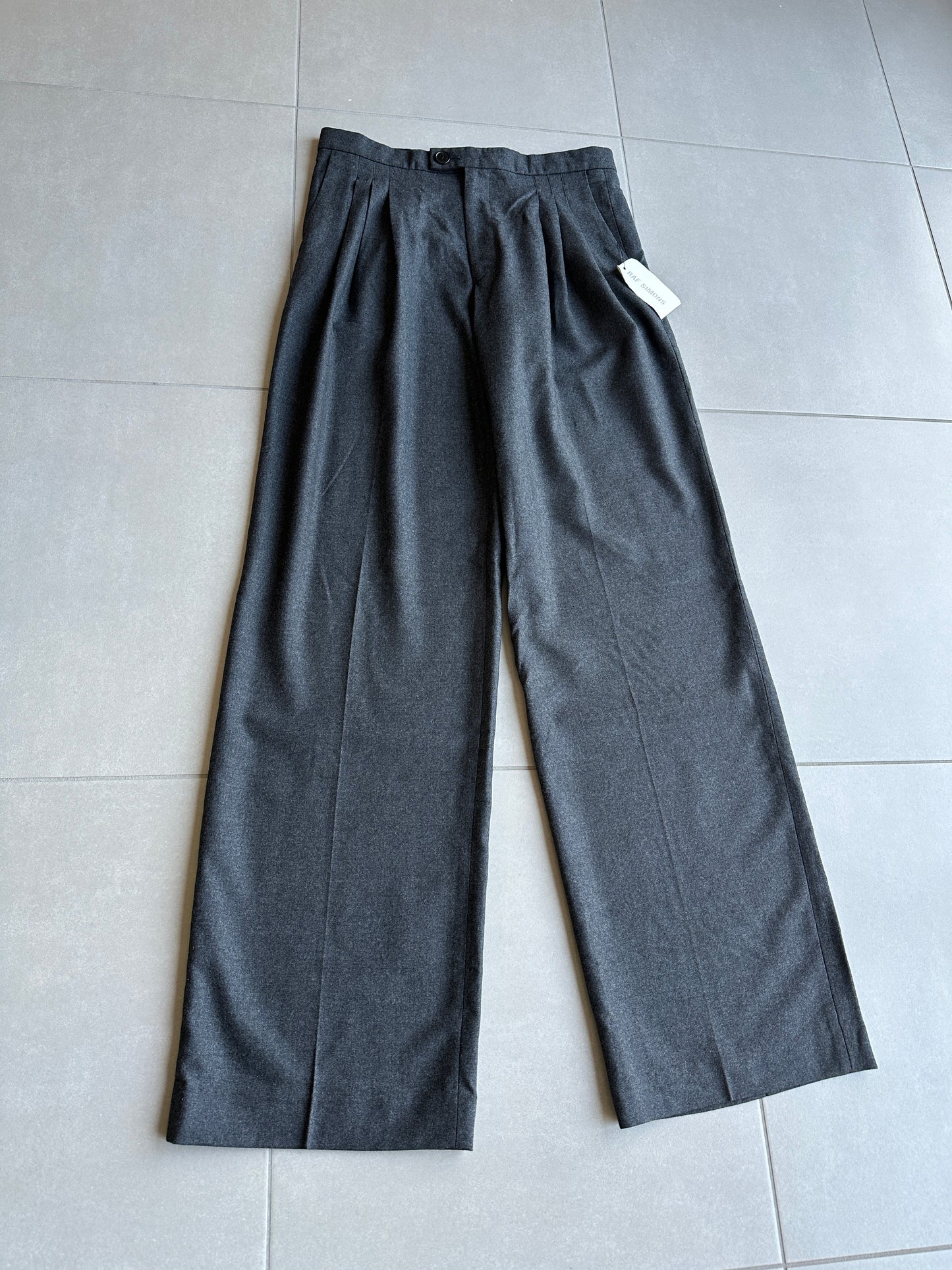 Raf Simons AW99 darted baggy wool trousers BNWT
