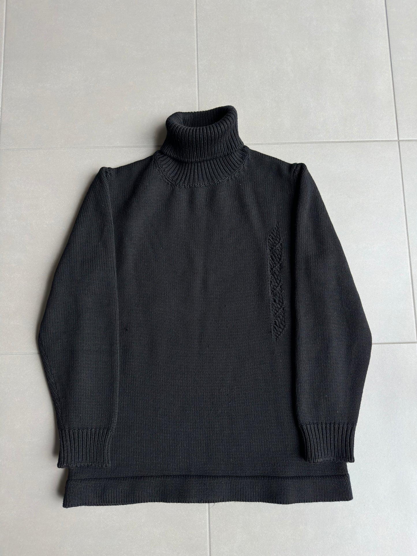 Dior homme AW02 “reflexion” distressed merino wool sweater