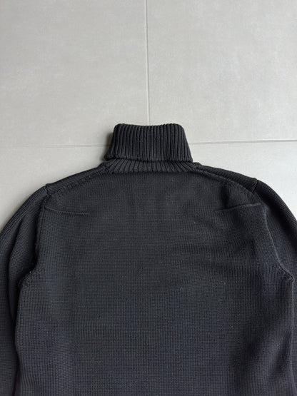 Dior homme AW02 “reflexion” distressed merino wool sweater