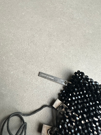 Dior Homme SS04 “Strip” onyx beaded bracelet