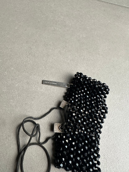 Dior Homme SS04 “Strip” onyx beaded bracelet