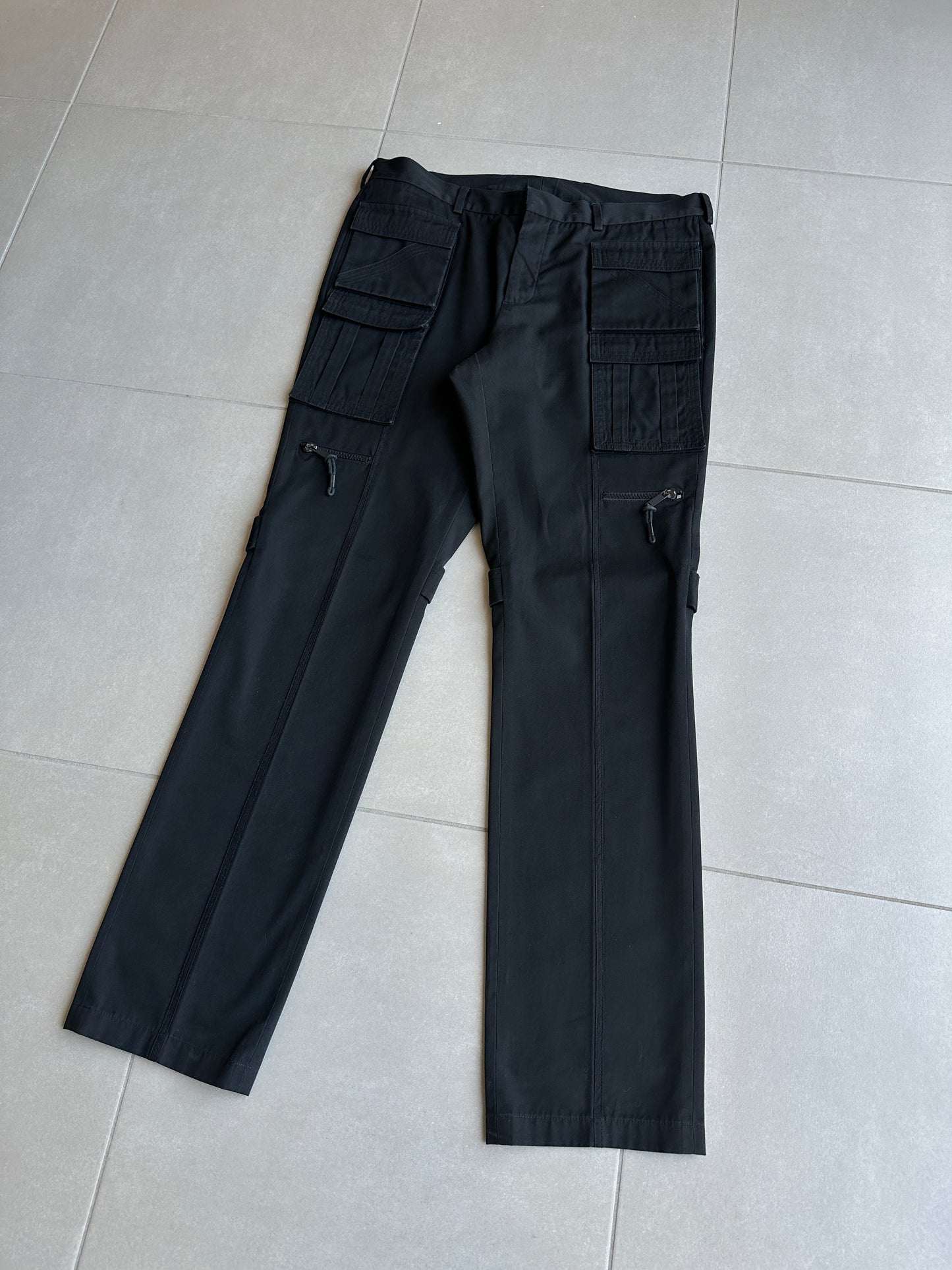 Dior Homme AW03 “Luster” multi-pocket runway cargo pants