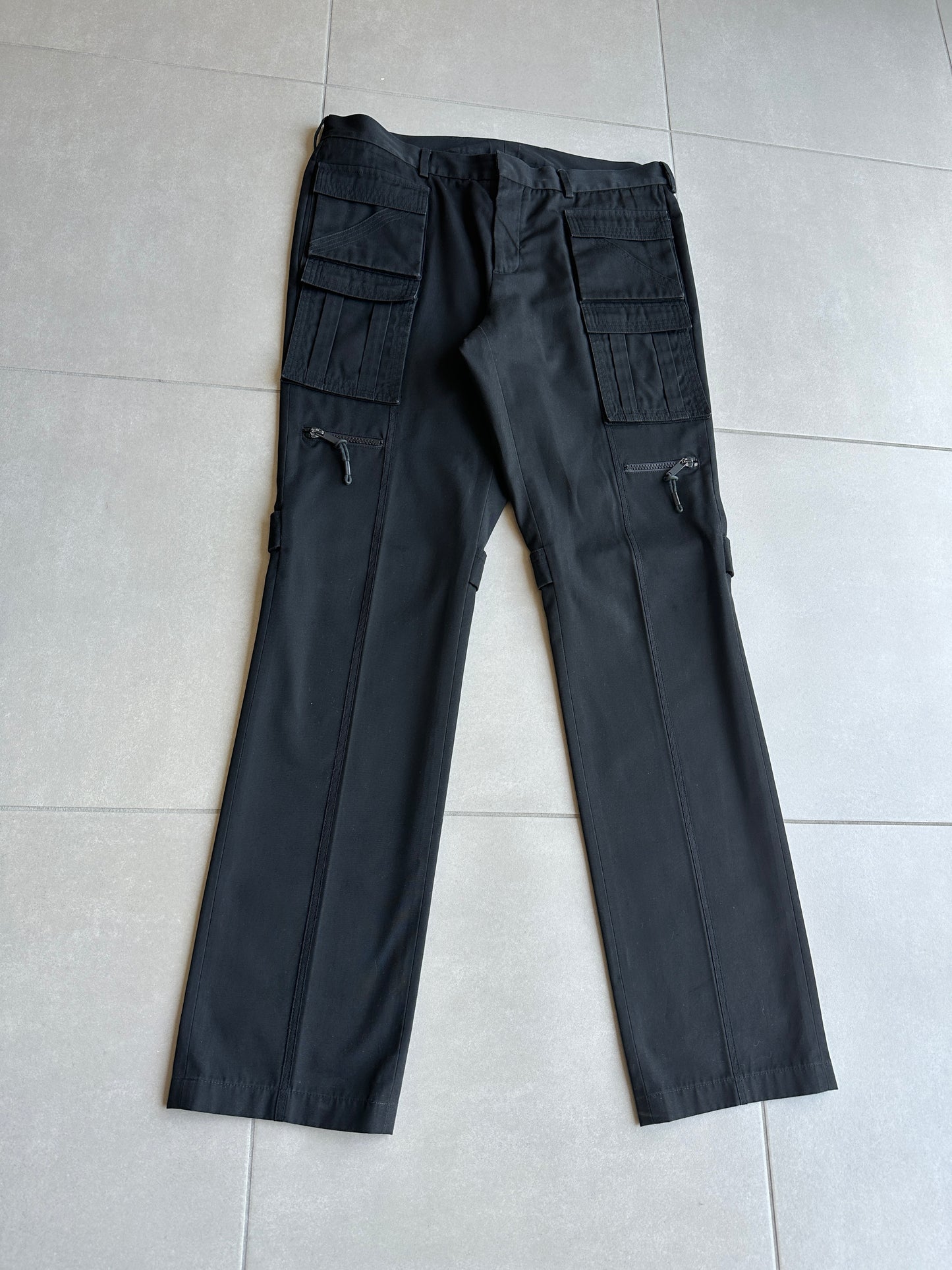 Dior Homme AW03 “Luster” multi-pocket runway cargo pants