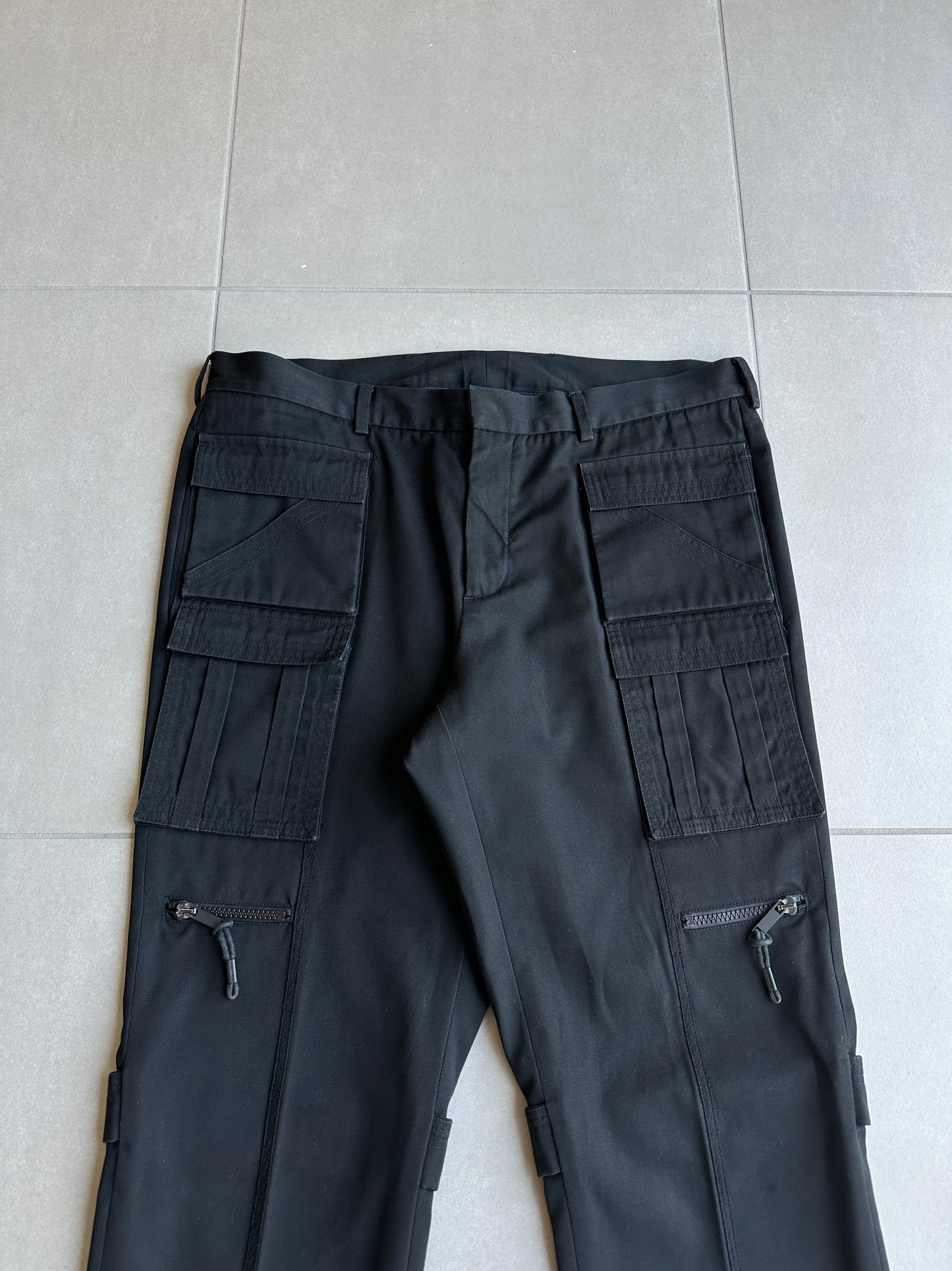 Dior Homme AW03 “Luster” multi-pocket runway cargo pants