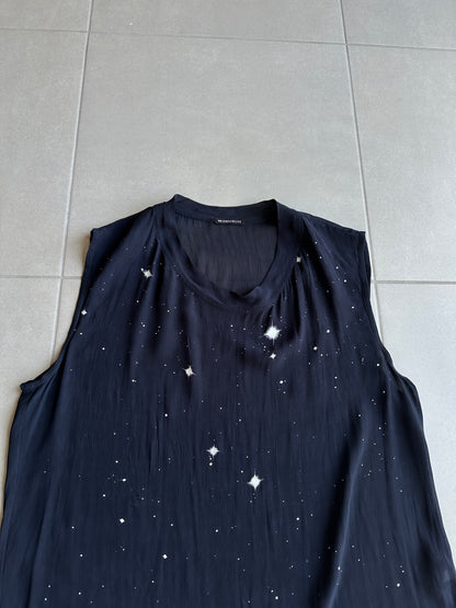 Ann Demeulemeester AW03 sheer star sleeveless shirt