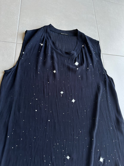 Ann Demeulemeester AW03 sheer star sleeveless shirt