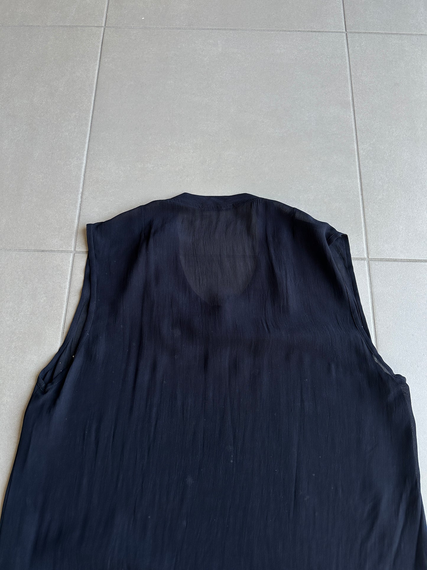 Ann Demeulemeester AW03 sheer star sleeveless shirt