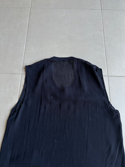 Ann Demeulemeester AW03 sheer star sleeveless shirt