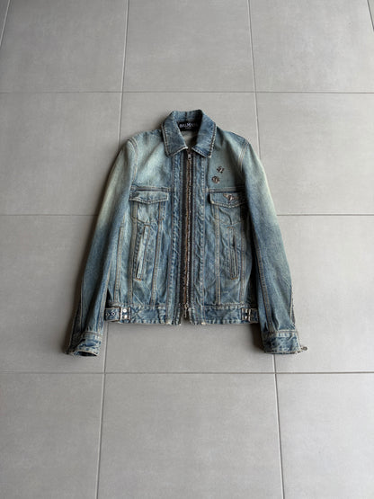 Balmain SS11 Safety Pin Denim Jacket