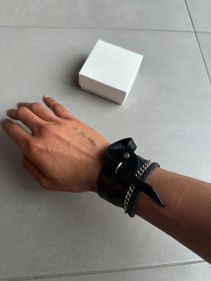 Helmut Lang circa 01-05 leather bracelet