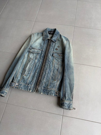 Balmain SS11 Safety Pin Denim Jacket