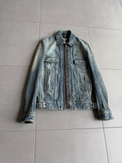 Balmain SS11 Safety Pin Denim Jacket