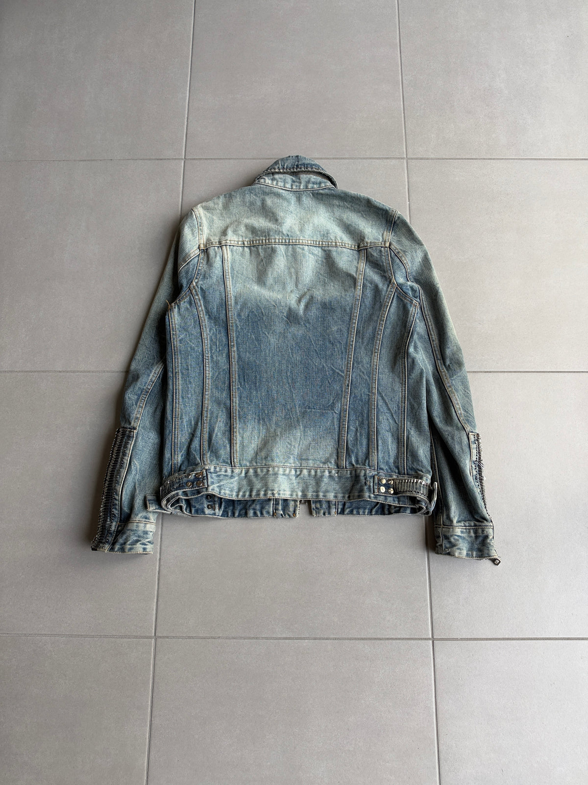 Balmain SS11 Safety Pin Denim Jacket