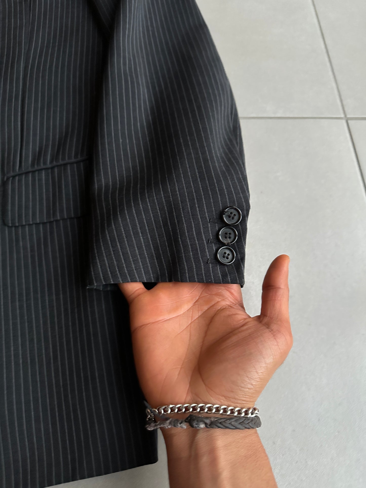 Dior Homme SS05 "BECK/Untitled” pinstriped blazer