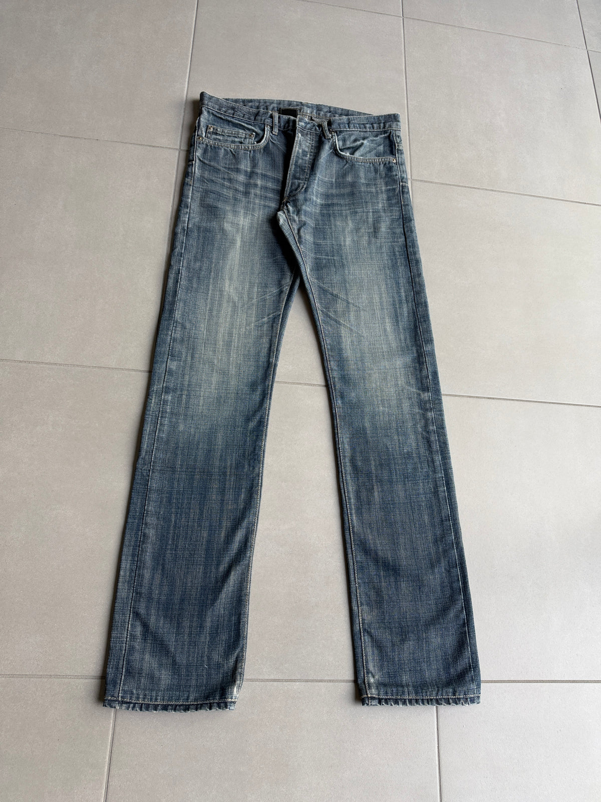 Dior Homme SS05 "BECK/Untitled” Washed glitter denim