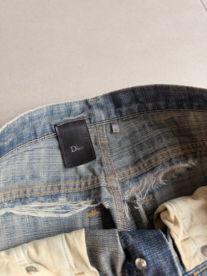 Dior Homme SS05 "BECK/Untitled” Washed glitter denim