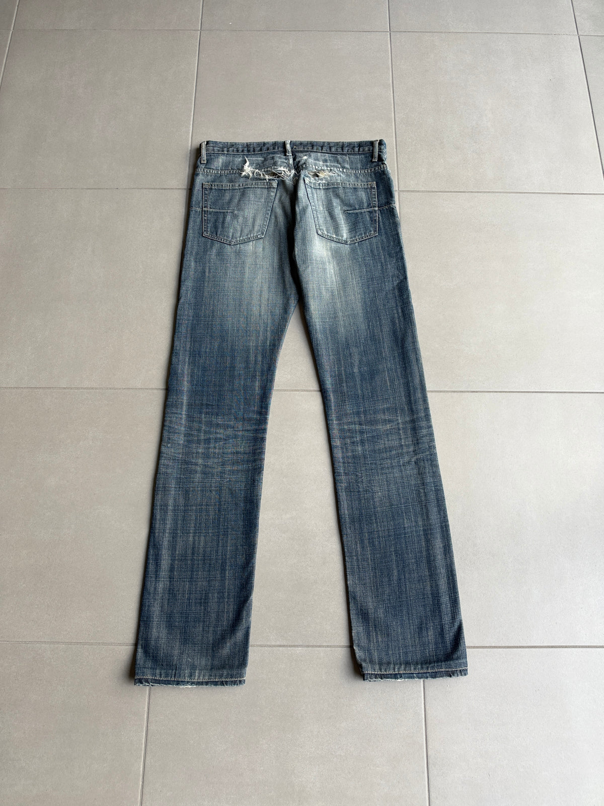 Dior Homme SS05 "BECK/Untitled” Washed glitter denim