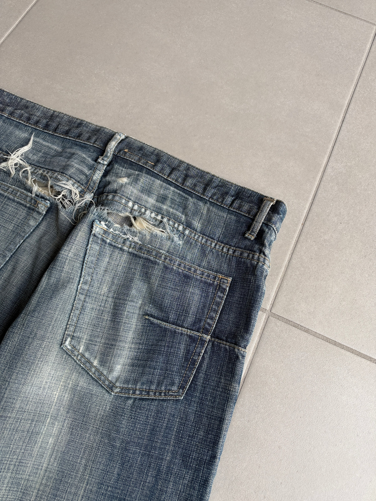 Dior Homme SS05 "BECK/Untitled” Washed glitter denim