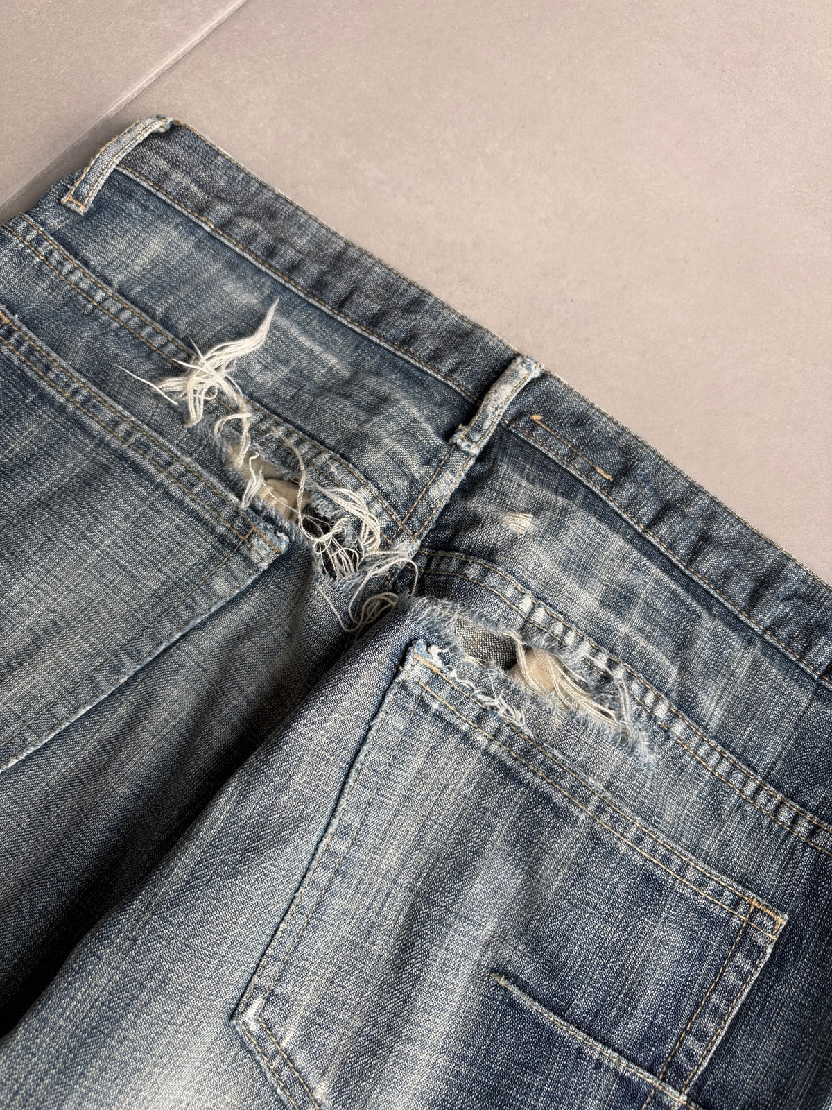 Dior Homme SS05 "BECK/Untitled” Washed glitter denim