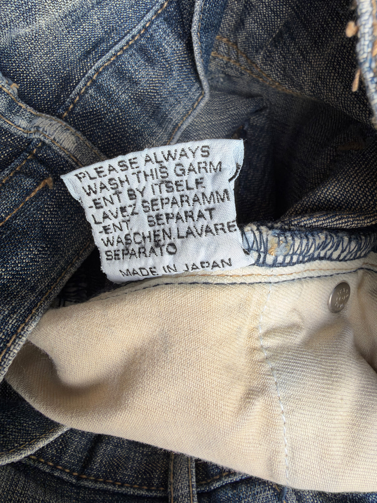 Dior Homme SS05 "BECK/Untitled” Washed glitter denim
