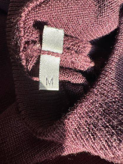 Dior Homme AW04 “VOTC” runway distressed suede elbow patch sweater