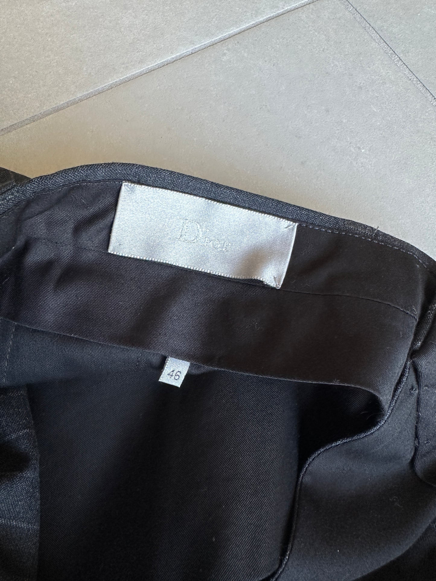 Dior Homme SS05 “BECK/Untitled” Sample Wide pinstripe slacks