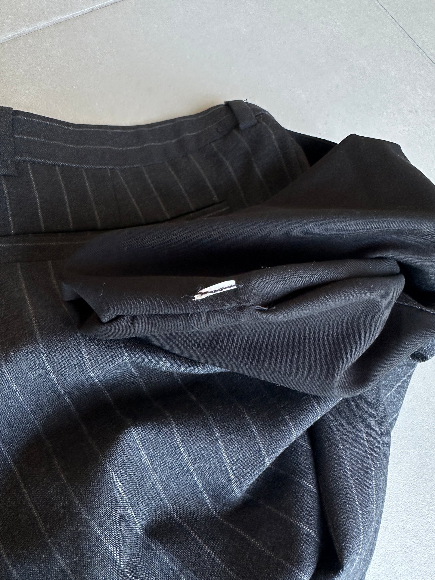 Dior Homme SS05 “BECK/Untitled” Sample Wide pinstripe slacks