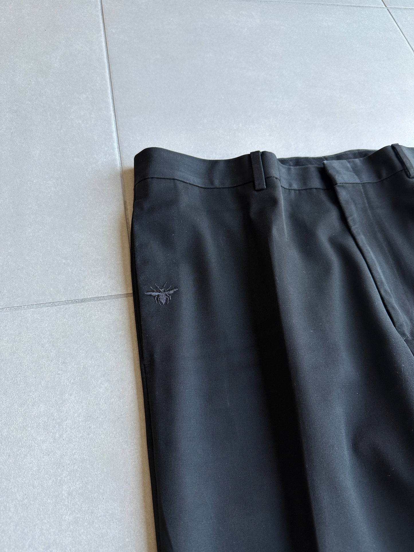 Dior Homme SS03 “Follow Me” Bee motif trousers