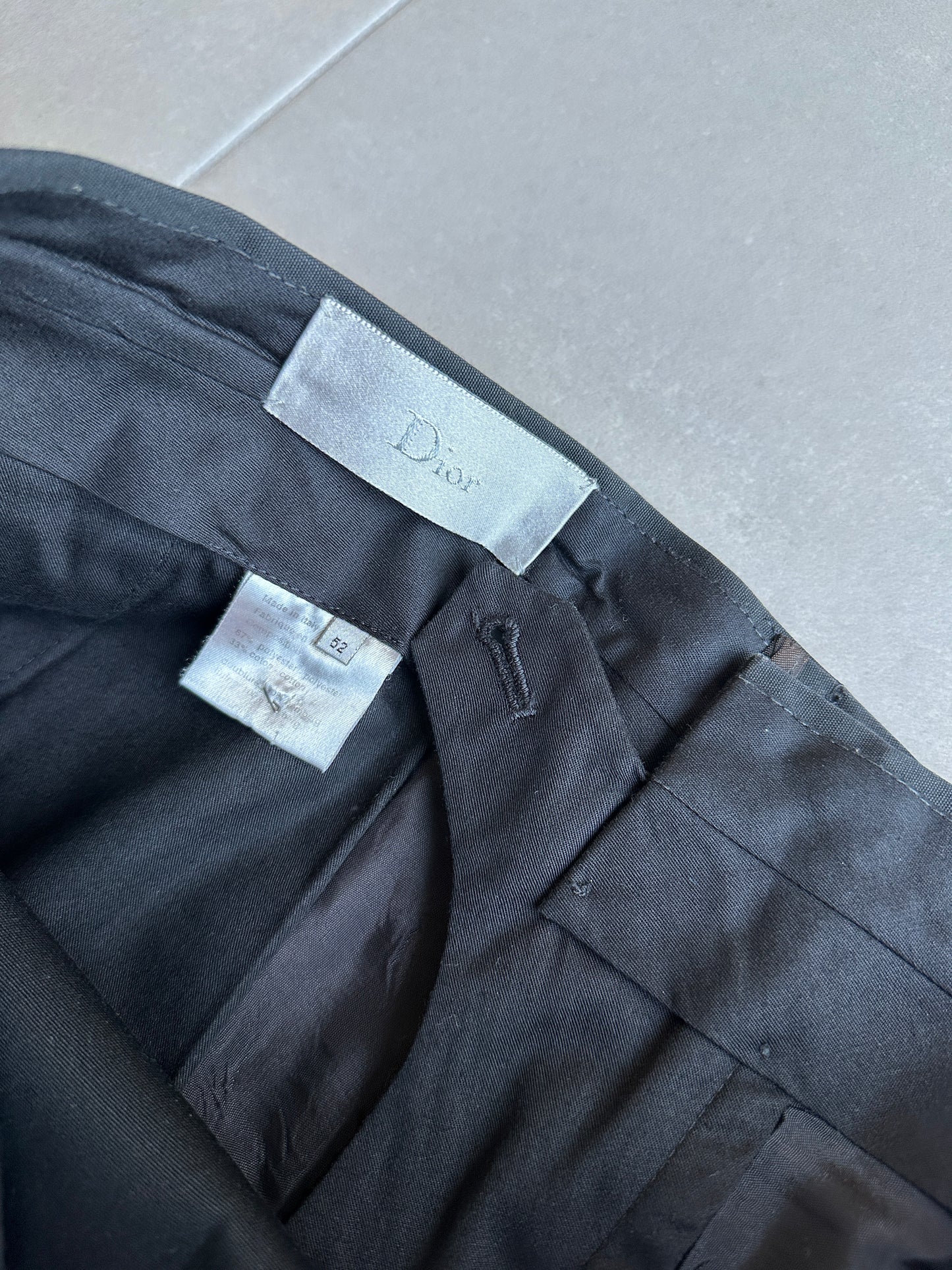 Dior Homme SS03 “Follow Me” Bee motif trousers
