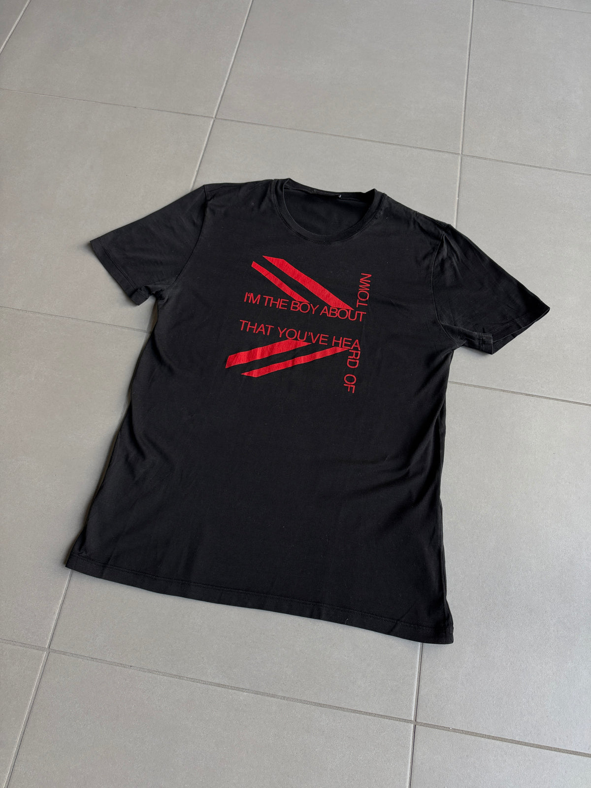 Dior Homme SS06 I’m The Boy About Town union jack t-shirt