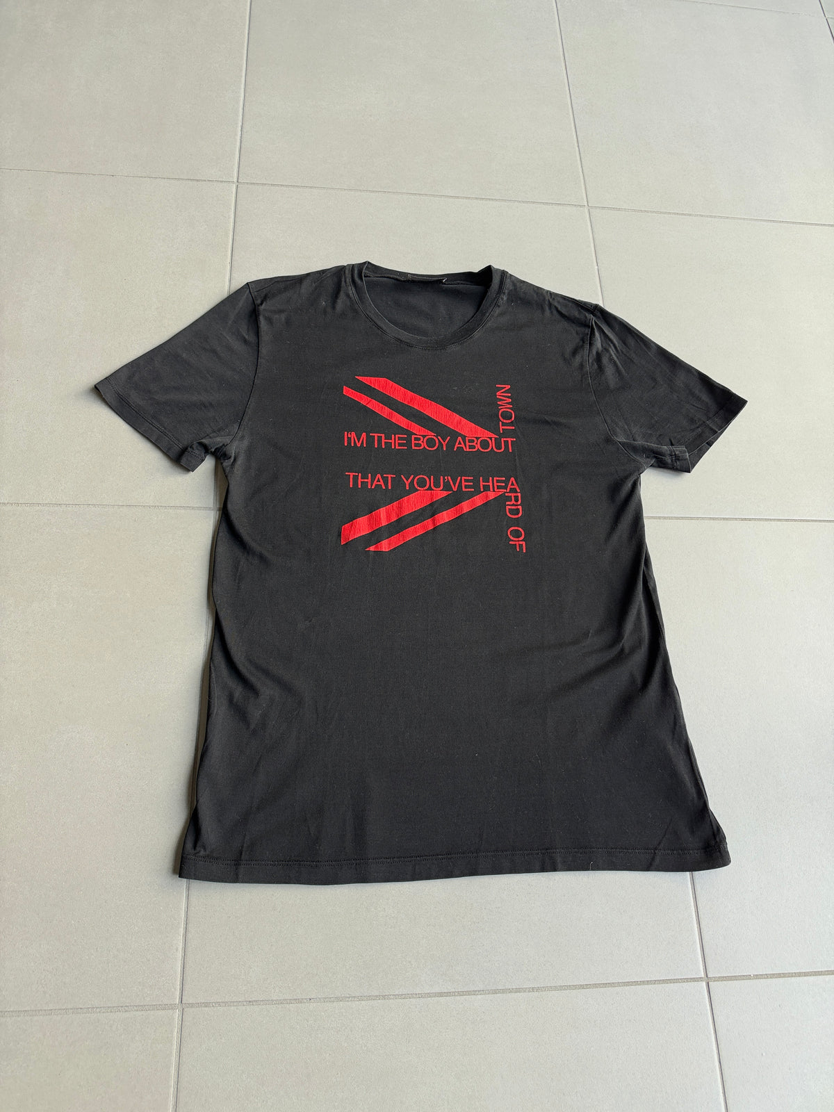 Dior Homme SS06 I’m The Boy About Town union jack t-shirt