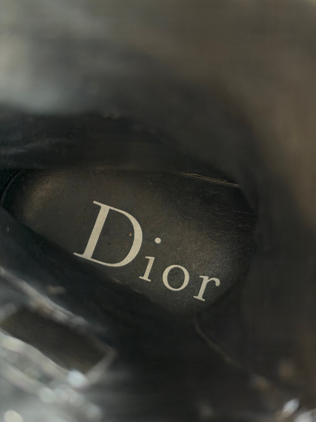 Dior Homme AW03 “Luster” High-top boxer leather sneakers