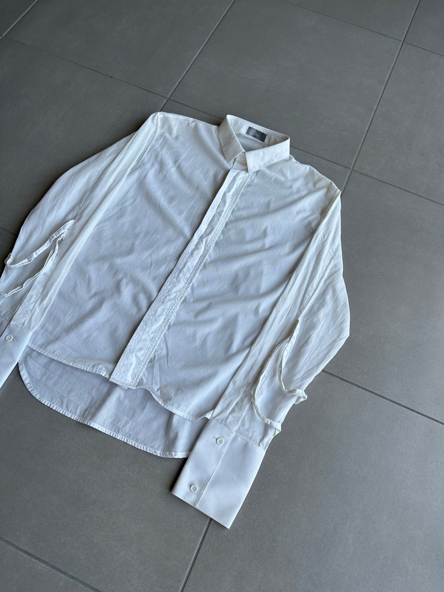 Dior Homme AW03 "Luster" napoleon button up shirt