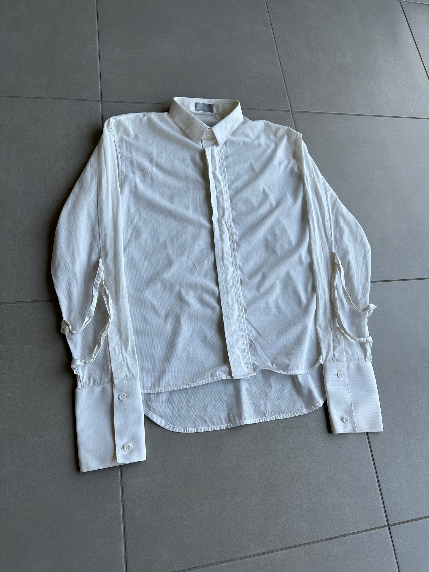 Dior Homme AW03 "Luster" napoleon button up shirt