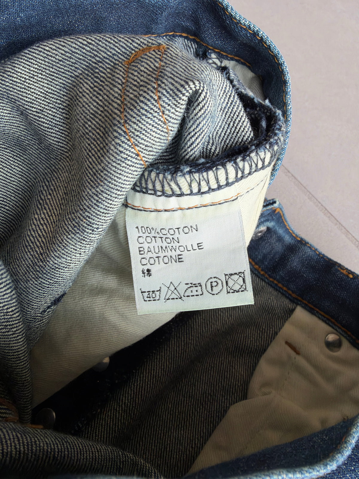 Dior Homme AW07 “Navigate” washed MIJ raw denim
