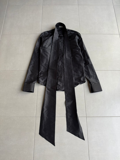 Dior Homme AW05 “in the morning” silk Pussybow shirt