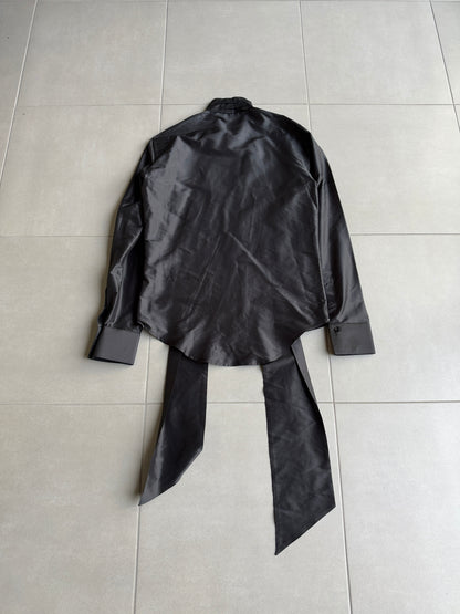 Dior Homme AW05 “in the morning” silk Pussybow shirt