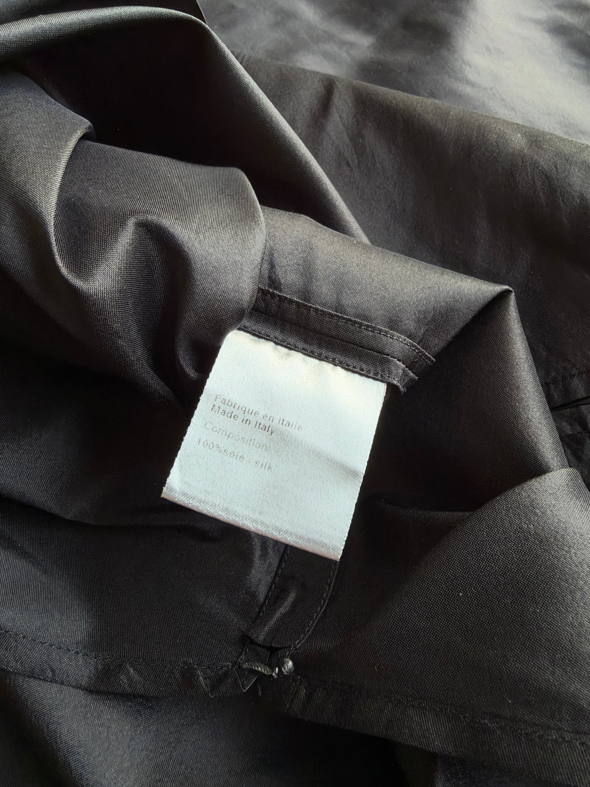 Dior Homme AW05 “in the morning” silk Pussybow shirt