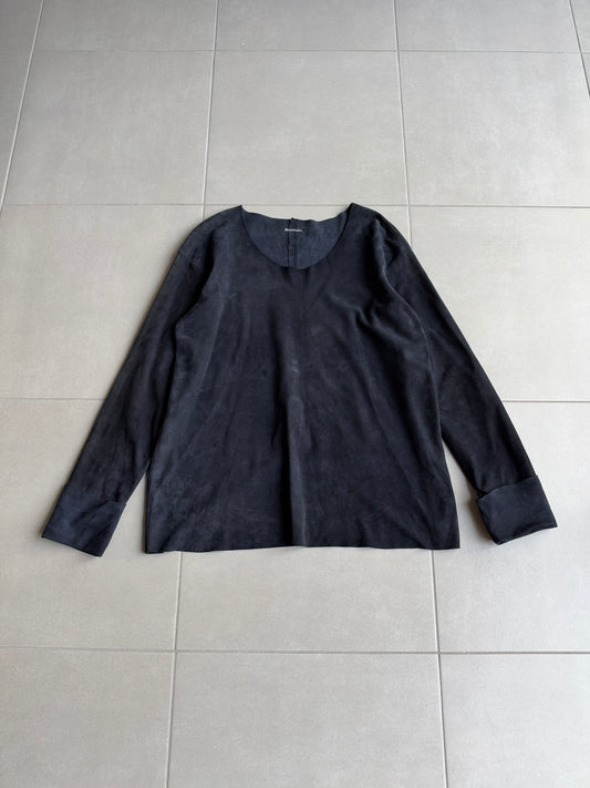 Balmain AW11 long sleeve lambskin  shirt