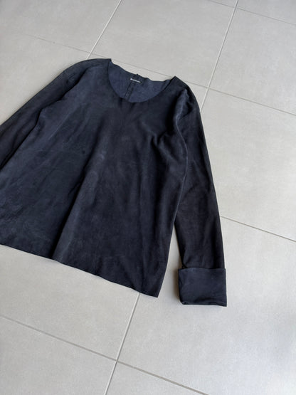 Balmain AW11 long sleeve lambskin  shirt