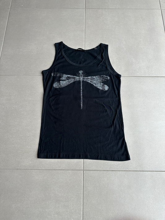 Helmut Lang SS02 dragon fly print tank top